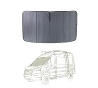 VanEssential Stealth Insulated Blackout Front Windshield Window Cover Designed for Ford Transit Van Medium and High Roof Year 2015 to Current - Charcoal Gray