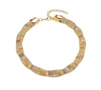 Vanesseva Chunky Gold-Plated Twist Chain Choker Necklace for Women, Statement Textured Metal Collar with Knot, Circle, or Snake Design, Tribal Minimalist Hip-Hop Trendy Jewelry, Zinc, No Gemstone