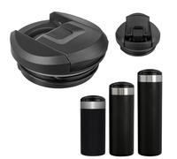 VANEST 1 Pack Replacement Lid Compatible with Stanley AeroLight Transit Bottle 12oz 16oz 20oz, Travel Mug Cap Locking Drink Through Top, Leak Resistant BPA Free Accessories (Black)
