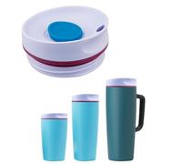 VANEST Replacement Lid Compatible with Owala SmoothSip Slider Insulated Stainless Steel Coffee Tumbler 12oz, 20oz and 24oz, Reusable Coffee Cup Top, Travel Mug Cap BPA Free Accessories (Blue-Purple)