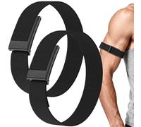 Vanet 2-Pack Nylon Straps Compatible for Whoop 5.0 Bicep Bands Peak, MG Life & One, Breathable Sport Elastic 5.0 Ankle/Arm Bands Fitness Training, Adjustable Replacement Strap Men Women, Not for Gen 4