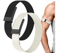 Vanet 2-Pack Nylon Straps Compatible for Whoop 5.0 Bicep Bands Peak, MG Life & One, Breathable Sport Elastic 5.0 Ankle/Arm Bands Fitness Training, Adjustable Replacement Strap Men Women, Not for Gen 4