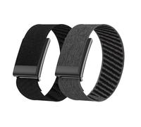 Vanet Nylon Straps Compatible with Whoop 5.0 Bands Peak, MG Life and One, Elastic Woven Strap Breathable Sport Adjustable Stretchy Braided Replacement Bands for Men Women [NOT for Gen 4], 2 Pack