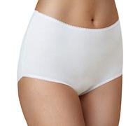VANEVER 5PK Ladies Premium Cotton Lycra Full Briefs,Womens Mama Panties,Basic High Rise Knickers,Stretch and Comfortable for Everyday use,Pure Cotton Soft and Breathable with Best Fit White Size20