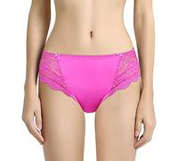 VANEVER Women Lace High Leg Knickers, Microfiber Bikini Briefs with Floral Lace Trims, Mid Waist Panties Hipsters, High Cut, Comfortable and Soft Underwear Briefs
