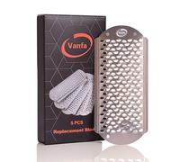 Vanfa Rasp Foot File Scrubber Callus remover (Replacement Blades 5_pack Item #79018)