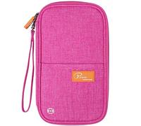 VanFn Travel Wallet Family Passport Holder RFID Blocking Travel Document Organiser Waterproof Holiday Passport Case Men Women for ID Card, Credit Cards, Flight Tickets, Money, Coins