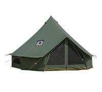 VANFOND Canvas Bell Tent with Stove Jack - Waterproof and Breathable Yurt, Glamping Tent with Detachable Groundsheet for Camping Party