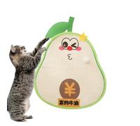 Vangakancint Cat Scratch Wall Pad - Natural Sisal Avocado Shape Protector | Cat Scratching Mat,for Indoor Kittens Couches Bedroom Furniture Home Exercise