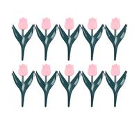 Vangakancint Garden Edging | Flower-Shaped Decorative Artificial Fence - Landscape Edging Border - for Beds Outdoor Retaining Yard Mulch Patio Grass Plant Pool