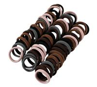Vangakancint No Pull Hair Ties | High Elastic Soft Seamless Non-Slip 100 Piece - Pony Tails Hair Ties,for Women Teens Girs Ponytail Sports Housework Work Home Dates Daily Wear