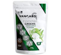 Vangard Essential Greens Green Apple Flavour (180g - 30 Servings), Ashwagandha, Lions Mane and Tumeric to Support Metabolism & Immunity