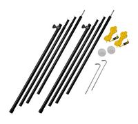 Vango Adjustable Steel King Poles 180-220 Colour: Black, Size: one size