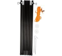 Vango Adjustable Steel King Poles 180-220 Colour: Black, Size: one size