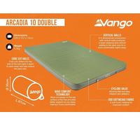 Vango Arcadia 10 Double Self Inflating Sleep Mat Double Olive