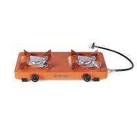 Vango Blaze Camping Stove - Double Burner Gas Cooker - Compact Outdoor Stove for Camping, BBQ, Outdoor Cooking | EN417 Compliant