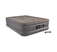 Vango Blissful Double Airbed with Built in Electric Pump, Automatic Silent Top Up Inflatable Mattress, Blow Up Camping Bed for Home, Guest Bed, Custom Comfort Settings, Flocked Surface 191x140x46 cm