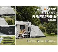 Vango Balletto Annex Tall Elements Shield - Air 260, 330, 390