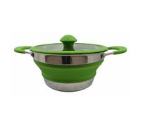 Vango Cuisine 1.5 Litre Camping Collapsible Casserole Cook Pot - Herbal Green