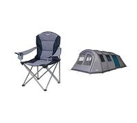 Vango Family Camping Set: Purbeck 600XL Tent & Goliath X-Large Chair