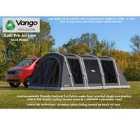 Vango Galli Pro Air Low - New 2024 Model - Fixing height 180-210cms