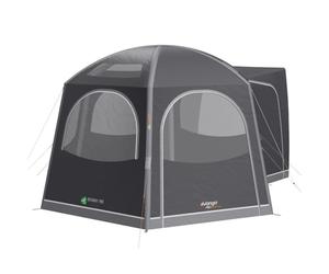 Vango HexAway Pro Air Driveaway Awning | Inflatable AirBeam Campervan Awning - Ripstop 6000mm HH with ColourLok | Storm Straps, Dual Action Pump & Steel Rock Pegs Included (Low (180-210cm))