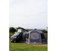 Vango HexAway Pro Air Driveaway Awning | Inflatable AirBeam Campervan Awning - Ripstop 6000mm HH with ColourLok | Storm Straps, Dual Action Pump & Steel Rock Pegs Included (Low (180-210cm))