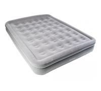 Vango Hi-Rise Double Flocked Airbed: Nocturne Grey Colour: Nocturne Gr