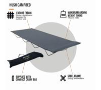 Vango Granite Grey Hush Campbed, The Ideal Camp Bed For Adventurers On The Go