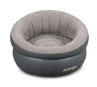 Vango Inflatable Donut Flocked Chair: Dark Grey Colour: Dark Grey
