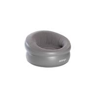 Vango Inflatable Donut Flocked Chair: Grey Colour: Grey