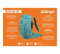 Vango Mitra Air 20L Rucksack - Everglade