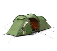 Vango Omega Tent With Extended Porch Hiking Backpacking | DofE Recommended Kit | Waterproof, Easy Setup, Lightweight, Compact | Aluminium Poles & RipStop Material (Forest Green, 250 (2 Person))