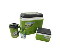 Vango Pinnacle 32 Litre/72 Hour 5 Piece Coolbox Set Green One Size