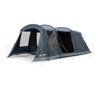 Vango Savannah 400 Family Tent 4 Person Poled Camping Tunnel Tent, Dynamic Weave 100™ Fabric, 4000mm Waterproof, King Size Midnight Bedrooms, Sewn-In Groundsheet & Groundsheet Protector