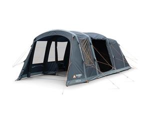 Vango Savannah Air 400 Inflatable 4 Person Family Tent with AirBeam®, Dynamic Weave 100™ Fabric, King Size Midnight Bedrooms, Large Living Area, 4000mm Waterproof, Groundsheet Protector