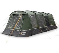 Vango Sherwood 400XL Family Tent with Front Awning - 4 Person Poled Camping Tent, 5000mm Waterproof, Midnight Bedrooms, Large Living Area, Groundsheet Protector Included
