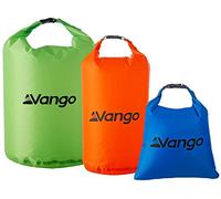Vango Waterproof Dry Bags for Camping, Kayaking, Climbing, Cycling etc, 1 x Large, 1 x Medium & 1 x Small