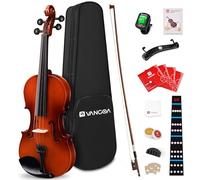 Vangoa 4/4 Full Size Violin Kit for beginner, Fiddle for Kids, Teens, Age 9+ Violin Set with Hard Case, Rosin, Bow, String, Shoulder Rest, Fingerboard Guide Sticker- Satin Antique