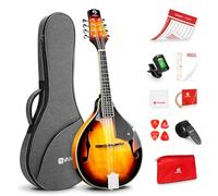 Vangoa Mandolin Musical Instrument A Style, Acoustic Mandolin Instrument Kit Italian 8 String for Professional Beginners Adults Teens Youth Kids, Sunburst, Glossy