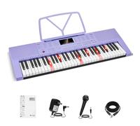 Vangoa VGK611 Beginner Piano Keyboard 61 Keys Electric Keyboard Portable Piano Music Keyboard with Mini Backlit Keys Electronic Piano for Boys and Girls
