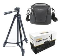Vanguard DSLR VK Value Pack VK203 Compact Camera Tripod and Veo Discover 22 Bag Shoulder V246543