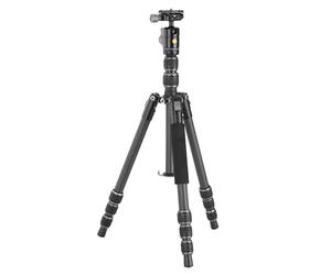 Vanguard VEO 3GO 204CB G2 Lightweight Carbon Fiber Travel Tripod with Ball Head, Smart Phone Holder, Bluetooth Remote, and Tripod Bag