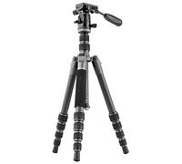 Vanguard VEO 3GO 235CP Carbon Fibre Travel Tripod with 2-Way Pan Head | Travel, Compact, 2-Way Ball Joint, Carbon Fiber, Closed: 13 in, Extended: 53 in, Holds up to 3.5 kg