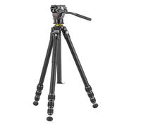 Vanguard VEO 5 264AV14 Full-Size Aluminum Tripod with Counterbalancing Spring Assist Video Head for Cameras and Optics, 17.6 lb Capacity