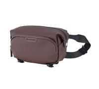 Vanguard VEO Lite W3L Camera & Everyday Waist Pack (Chocolate) - 3L Capacity, Fits Mirrorless Camera + Accessories, Tripod Strap, Adjustable Wear, Easy-Clean Water-Resistant Design