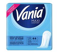 Vania Sanitary Towels, Maxi Comfort, Normal, 18 Pads