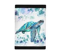 Vanideaoty Dinosaur Pattern Wallet for Boys Purses Durability Coin Pocket Slim Small Pocket Kids Wallet for Boys Ages 5-7, Sea Turtle, One Size, Modern