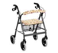 Vanideaoty Dog Paw Print Rollator Walker Accessories Includes Seat Cover and Bar Cover Suitable for Parks Walker Accessories Easy to Install
