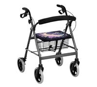 Vanideaoty Love Balloon Walker Protection Decor Covers Valentine's Day Seat and Backrest Rollbar Covers Fits Most Standard Sized Rollators